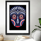 Lulua Ethnic Tribal Mask by TM Selvam on GIANT ART - white digital painting