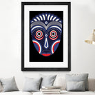 Lulua Ethnic Tribal Mask by TM Selvam on GIANT ART - white digital painting