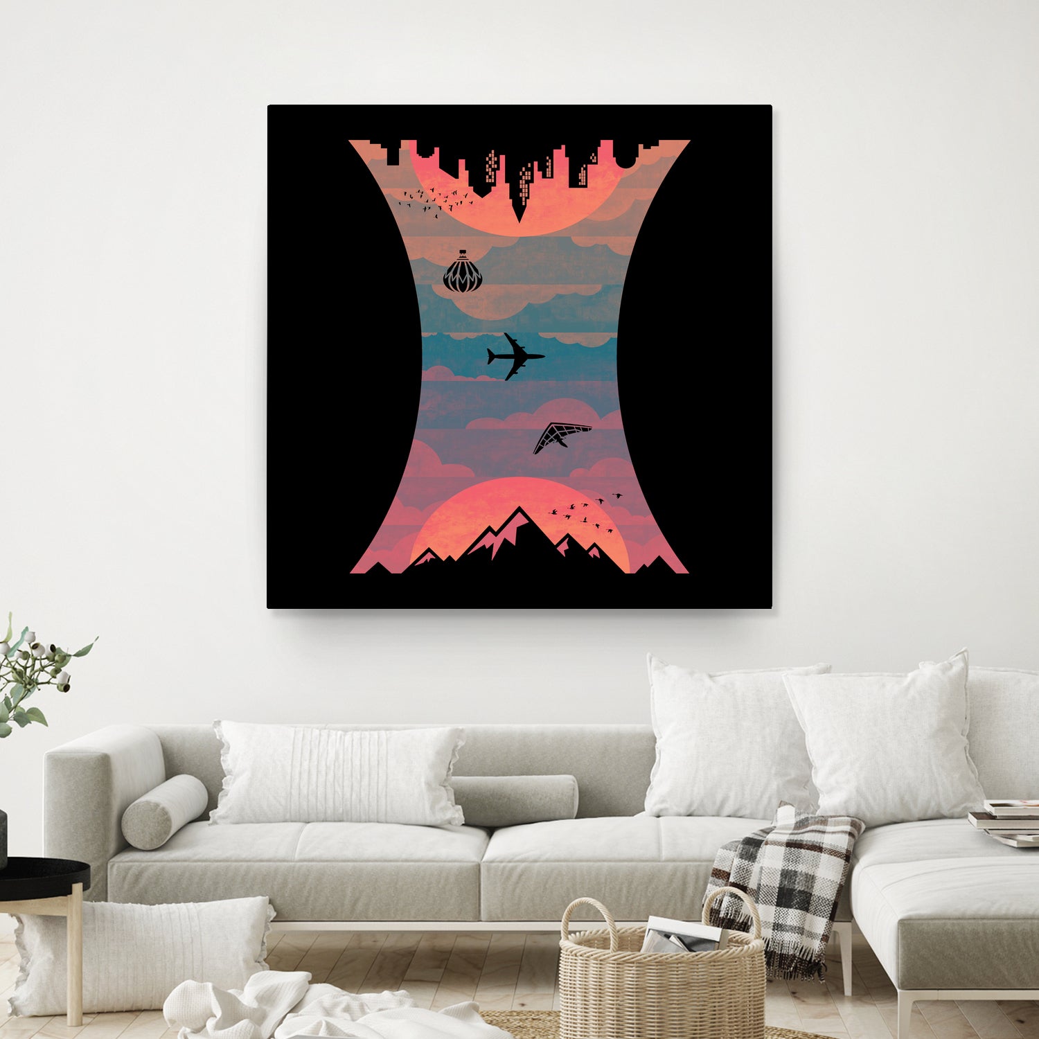 Sunrise / Sunset by Wayne Minnis on GIANT ART - blue digital drawing