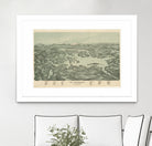 Vintage Map of Lake Winnipesaukee (1903) by Adam Shaw on GIANT ART - white photo illustration