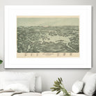 Vintage Map of Lake Winnipesaukee (1903) by Adam Shaw on GIANT ART - white photo illustration