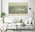 Vintage Map of Lake Winnipesaukee (1903) by Adam Shaw on GIANT ART - white photo illustration