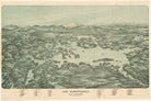 Vintage Map of Lake Winnipesaukee (1903) by Adam Shaw on GIANT ART - white photo illustration