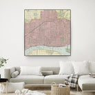 Vintage Map of Detroit Michigan (1901) by Adam Shaw on GIANT ART - white photo illustration