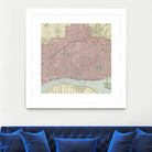 Vintage Map of Detroit Michigan (1901) by Adam Shaw on GIANT ART - white photo illustration