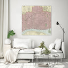 Vintage Map of Detroit Michigan (1901) by Adam Shaw on GIANT ART - white photo illustration