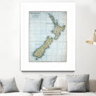 Vintage Map of New Zealand (1921) by Adam Shaw on GIANT ART - white photo illustration