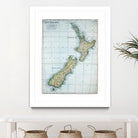 Vintage Map of New Zealand (1921) by Adam Shaw on GIANT ART - white photo illustration