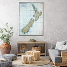 Vintage Map of New Zealand (1921) by Adam Shaw on GIANT ART - white photo illustration