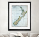 Vintage Map of New Zealand (1921) by Adam Shaw on GIANT ART - white photo illustration