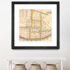 Vintage Map of Cincinnati Ohio (1841) by Adam Shaw on GIANT ART - white photo illustration