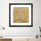 Vintage Map of Brooklyn New York (1874) by Adam Shaw on GIANT ART - white photo illustration