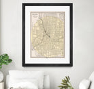 Vintage Map of Atlanta Georgia (1901) by Adam Shaw on GIANT ART - white photo illustration