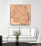 Vintage Map of Charleston South Carolina (1849) by Adam Shaw on GIANT ART - white photo illustration