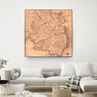 Vintage Map of Charleston South Carolina (1849) by Adam Shaw on GIANT ART - white photo illustration