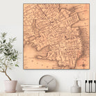 Vintage Map of Charleston South Carolina (1849) by Adam Shaw on GIANT ART - white photo illustration