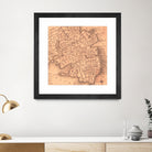 Vintage Map of Charleston South Carolina (1849) by Adam Shaw on GIANT ART - white photo illustration