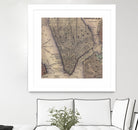 Vintage Map of Lower Manhattan (1847) by Adam Shaw on GIANT ART - white photo illustration