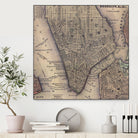 Vintage Map of Lower Manhattan (1847) by Adam Shaw on GIANT ART - white photo illustration