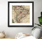 Vintage Map of South America (1747) by Adam Shaw on GIANT ART - white photo illustration