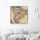 Vintage Map of South America (1747) by Adam Shaw on GIANT ART - white photo illustration