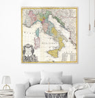 Vintage Map of Italy (1742) by Adam Shaw on GIANT ART - white photo illustration