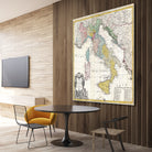 Vintage Map of Italy (1742) by Adam Shaw on GIANT ART - white photo illustration