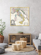 Vintage Map of Italy (1742) by Adam Shaw on GIANT ART - white photo illustration
