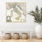 Vintage Map of Italy (1742) by Adam Shaw on GIANT ART - white photo illustration