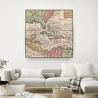 Vintage Map of The Americas (1732) by Adam Shaw on GIANT ART - white photo illustration