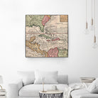 Vintage Map of The Americas (1732) by Adam Shaw on GIANT ART - white photo illustration