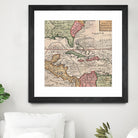 Vintage Map of The Americas (1732) by Adam Shaw on GIANT ART - white photo illustration