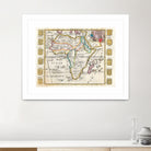 Vintage Map of Africa (1710) by Adam Shaw on GIANT ART - white photo illustration