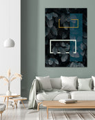 Blue Fall by Daniela di Niro on GIANT ART - blue mixed media