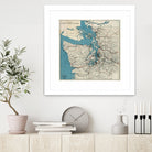 Vintage Map of The Puget Sound (1919) by Adam Shaw on GIANT ART - white photo illustration