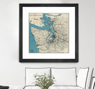 Vintage Map of The Puget Sound (1919) by Adam Shaw on GIANT ART - white photo illustration