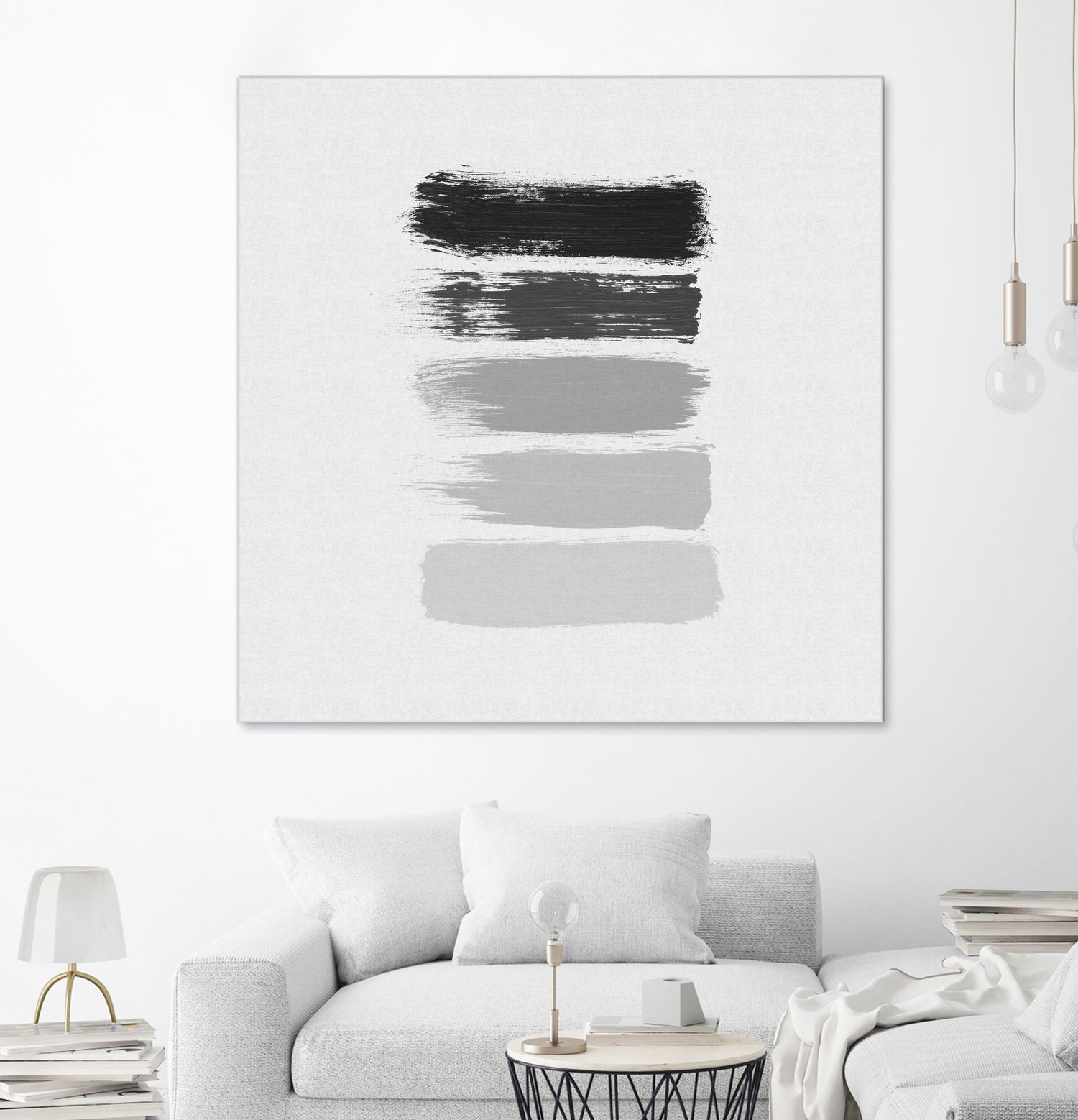 Black & White Stripes by Dana Shek on GIANT ART - white digital painting