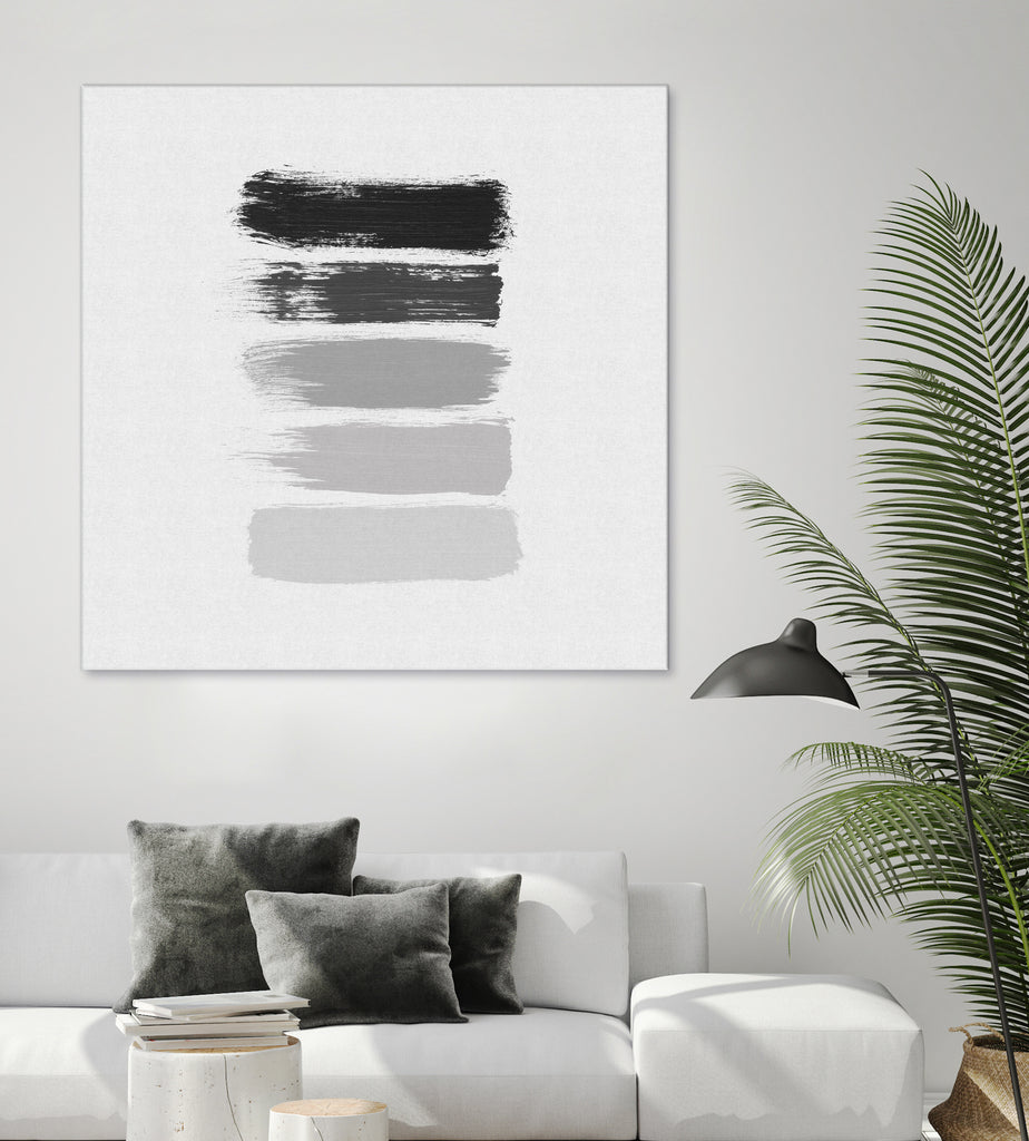 Black & White Stripes by Dana Shek on GIANT ART - white digital painting