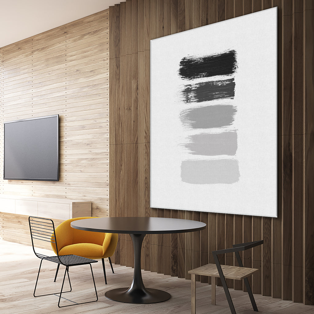 Black & White Stripes by Dana Shek on GIANT ART - white digital painting