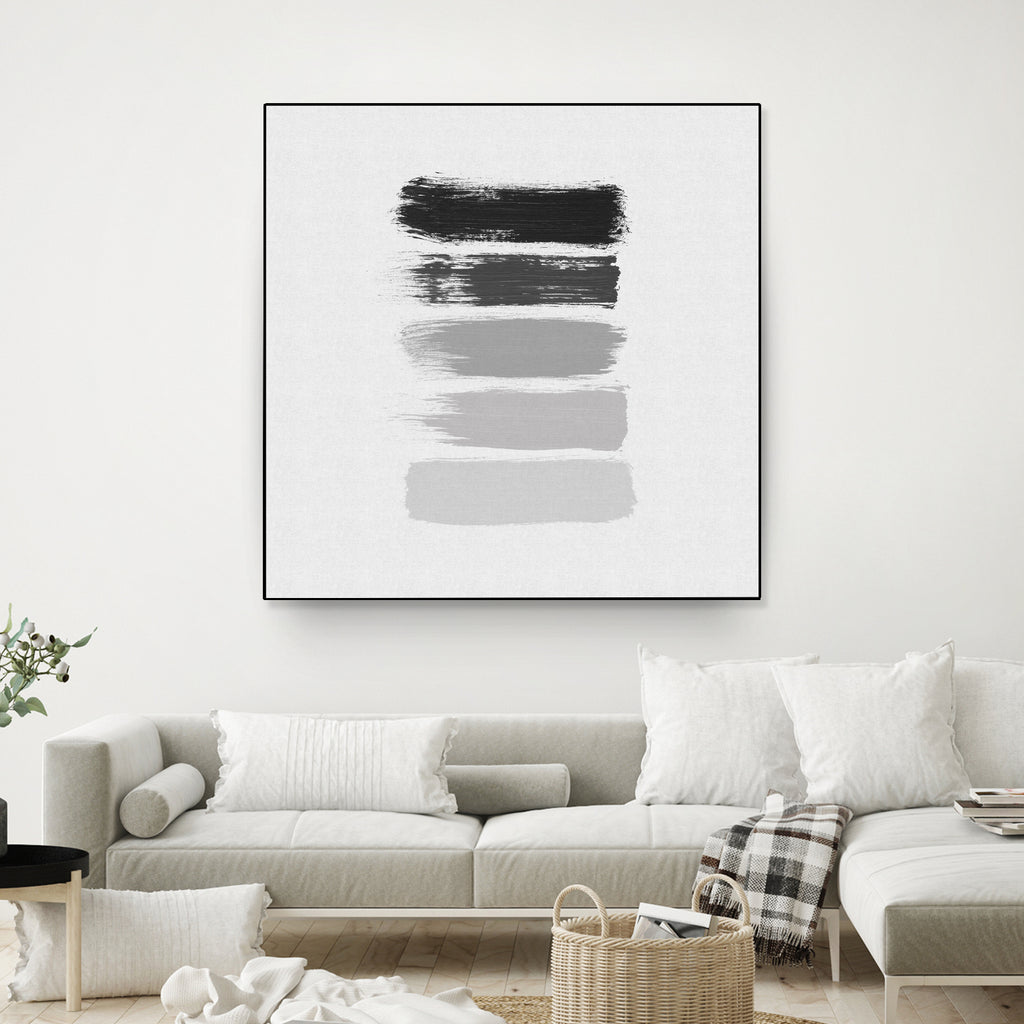 Black & White Stripes by Dana Shek on GIANT ART - white digital painting