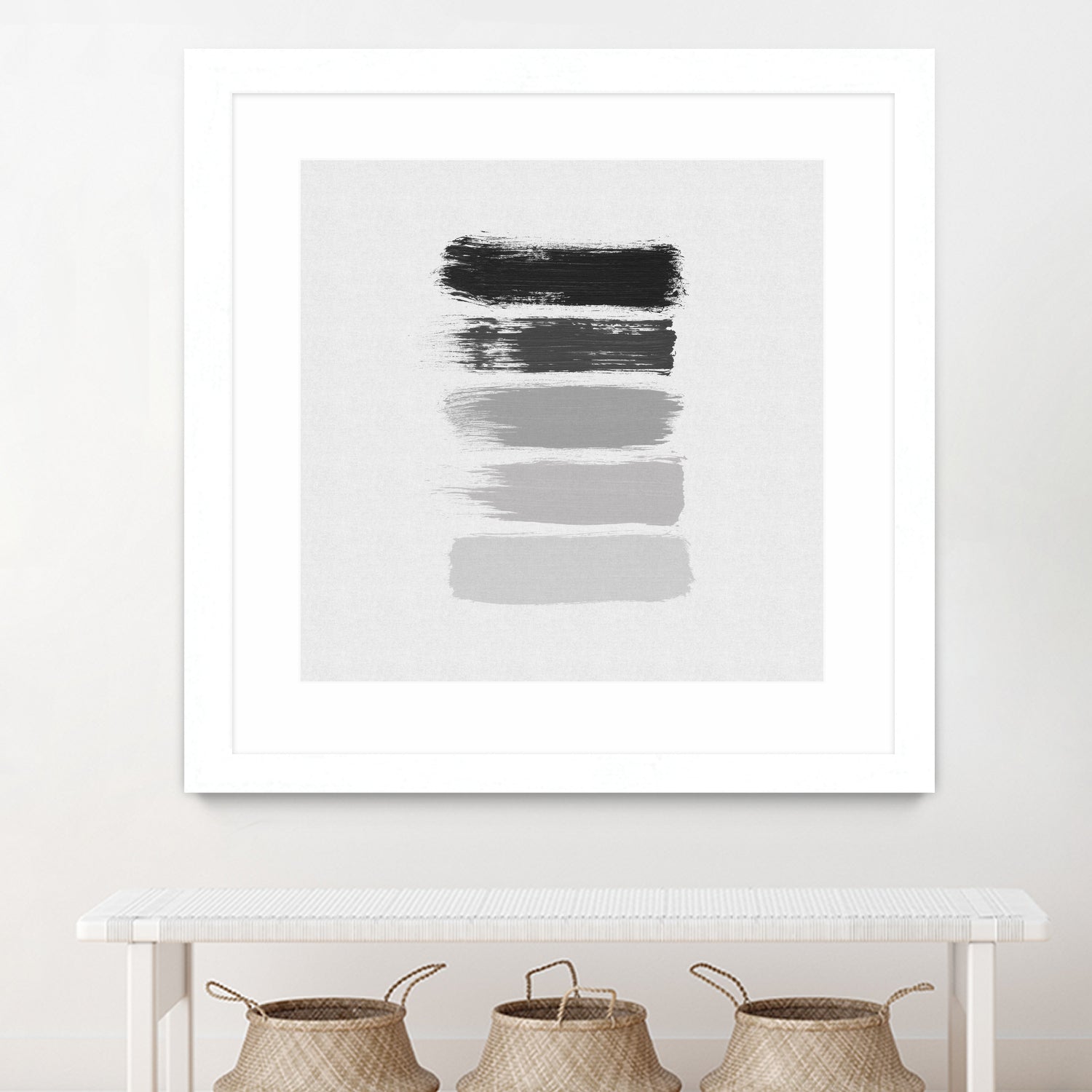 Black & White Stripes by Dana Shek on GIANT ART - white digital painting