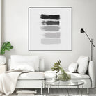 Black & White Stripes by Dana Shek on GIANT ART - white digital painting