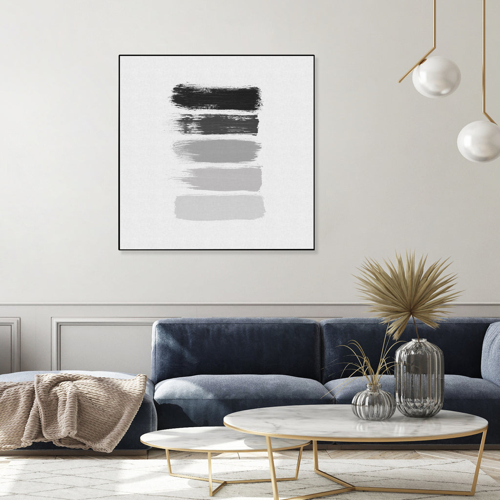 Black & White Stripes by Dana Shek on GIANT ART - white digital painting