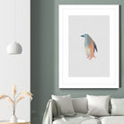 Pastel Penguin by Dana Shek on GIANT ART - white digital painting