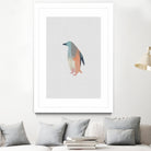 Pastel Penguin by Dana Shek on GIANT ART - white digital painting