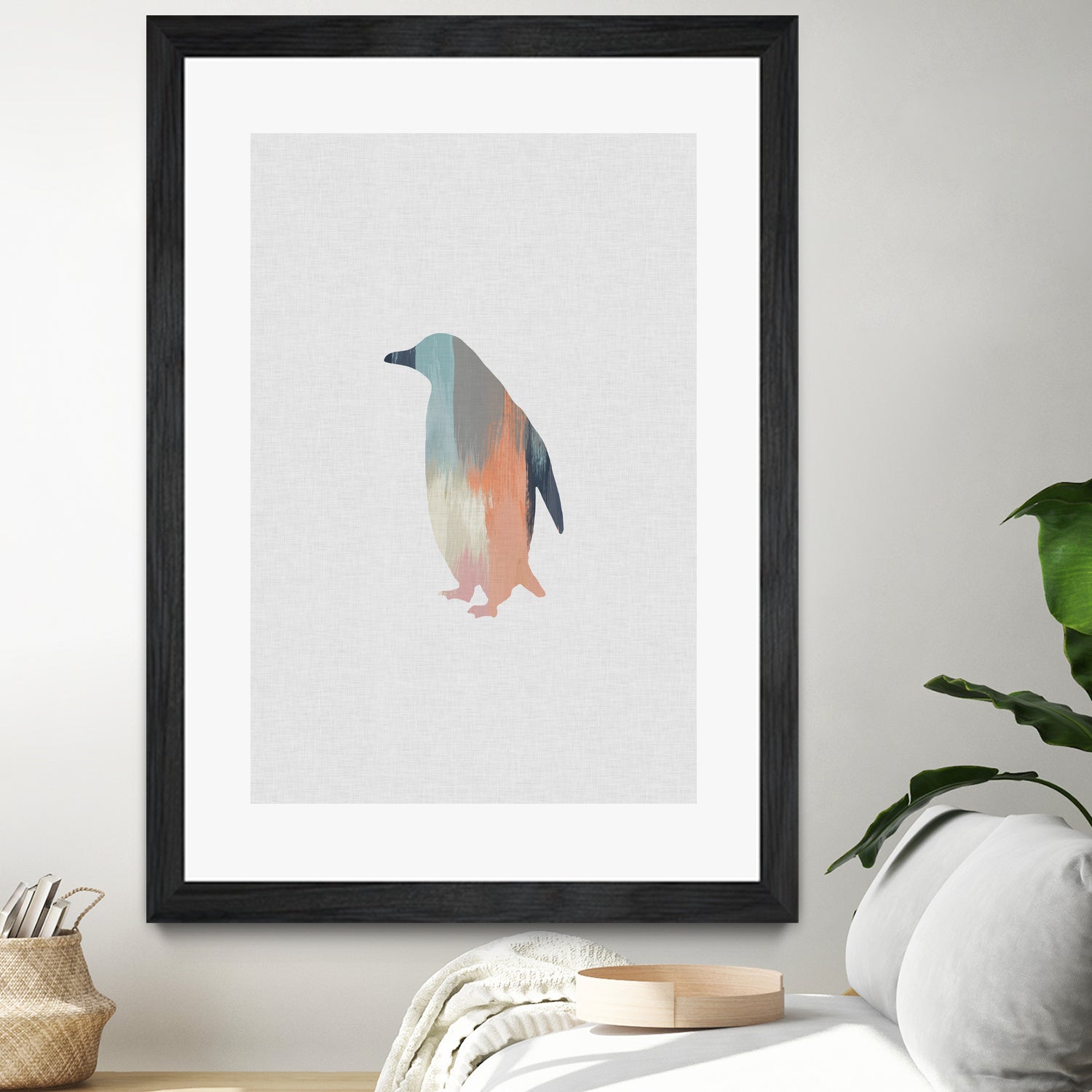 Pastel Penguin by Dana Shek on GIANT ART - white digital painting