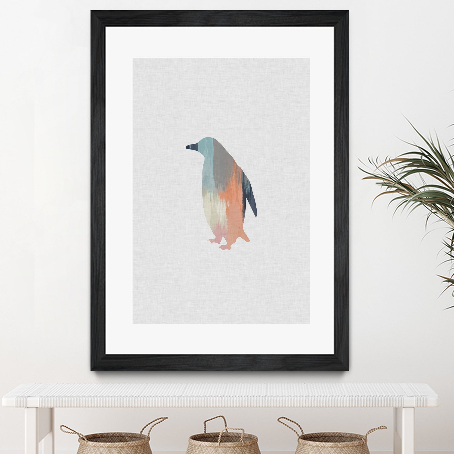 Pastel Penguin by Dana Shek on GIANT ART - white digital painting