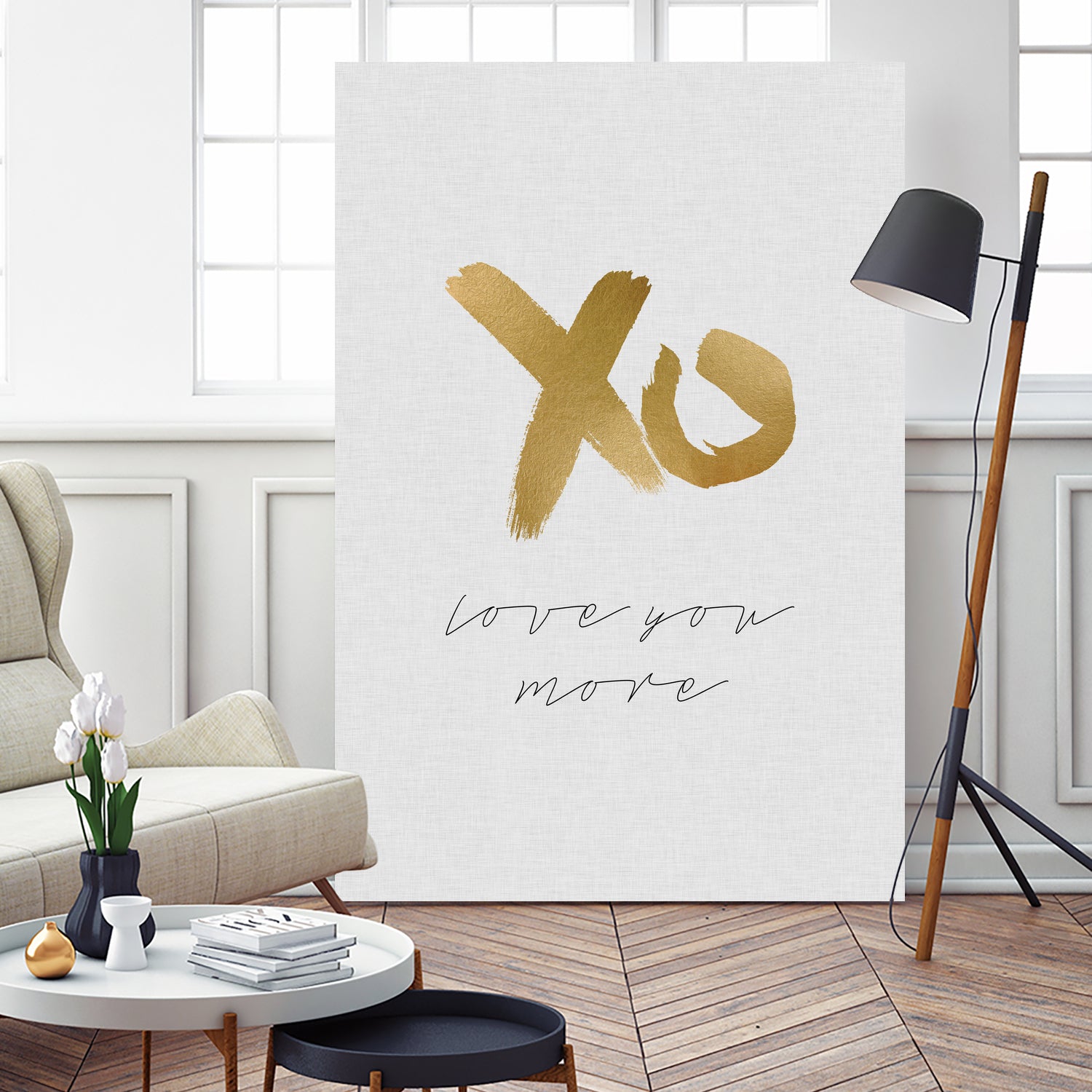 XO Love You More by Dana Shek on GIANT ART - white typography