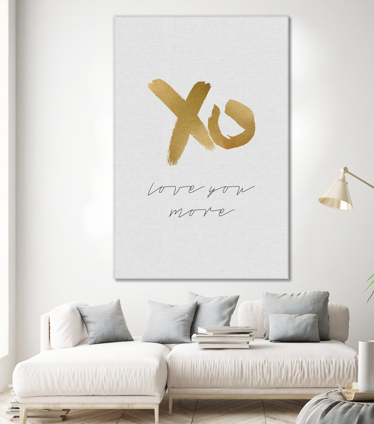 XO Love You More by Dana Shek on GIANT ART - white typography