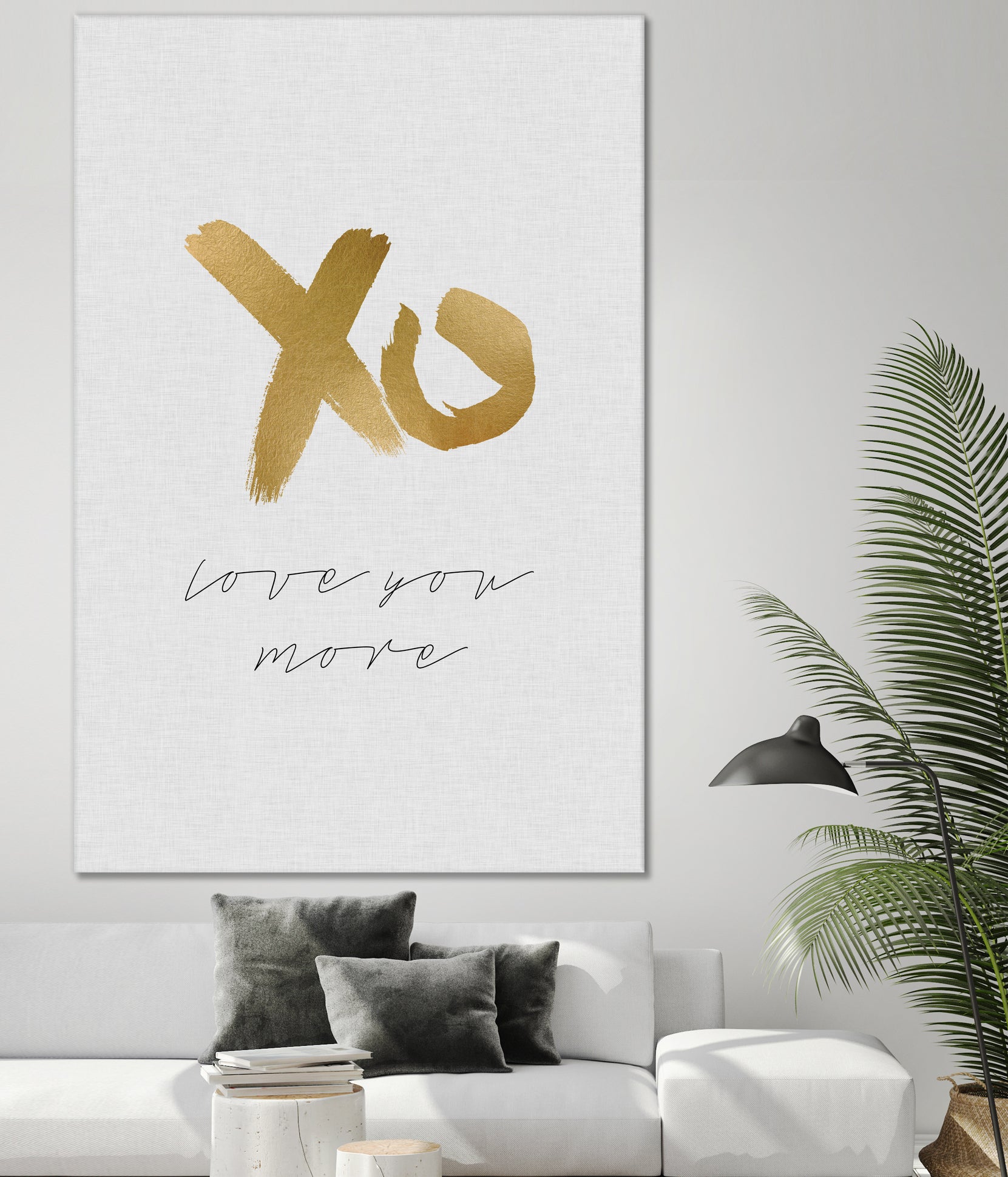 XO Love You More by Dana Shek on GIANT ART - white typography